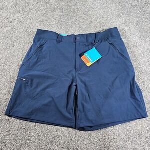 Columbia Fir Ridge Cargo Shorts Mens 38 Navy Blue XO2965-464 Omni-Shade 8 Inseam